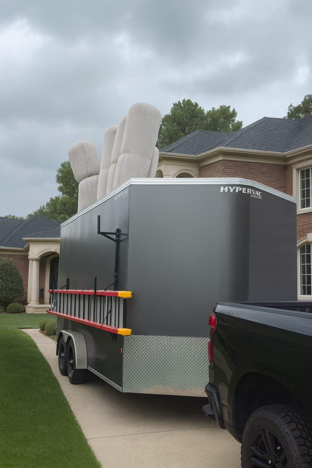 Triton Steam Cleaning commercial negative-air equipment trailer